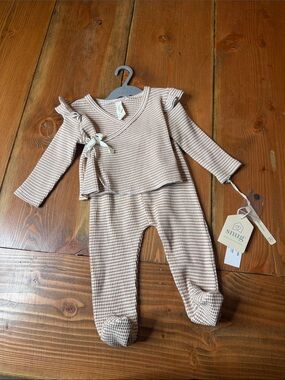 Snug Mauve Houndstooth Baby Matching Set